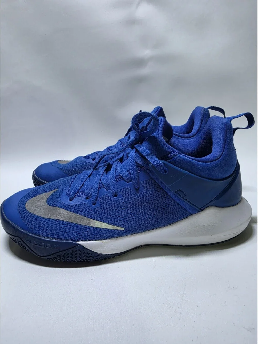 Nike Zoom Shift TB Game Royal/White Low Top Lace-Up Men's Sneakers 897811-400